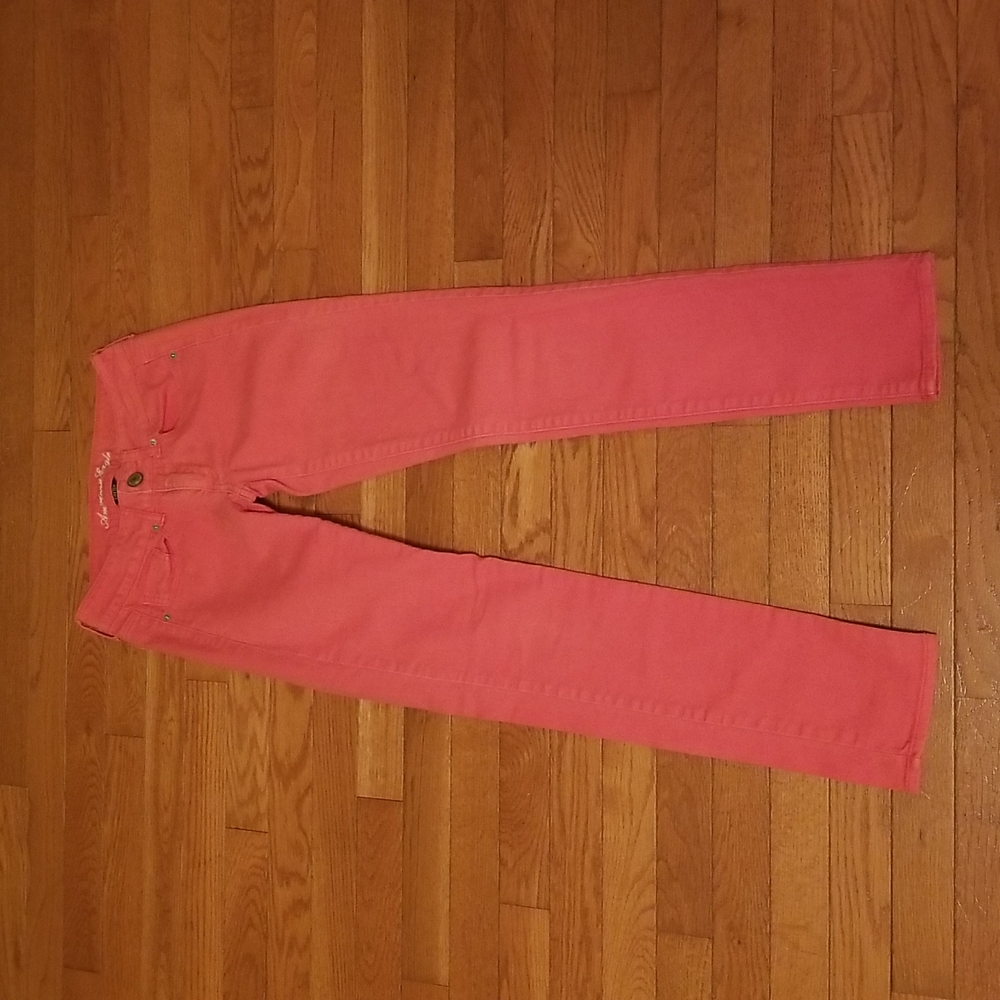 American Eagle Outfitters Size 2 Skinny Coral Stretch Jeans